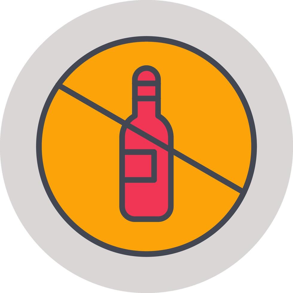 No Drinking Vector Icon