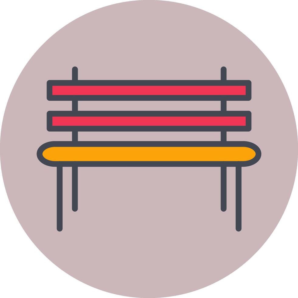 Garden Bench Vector Icon