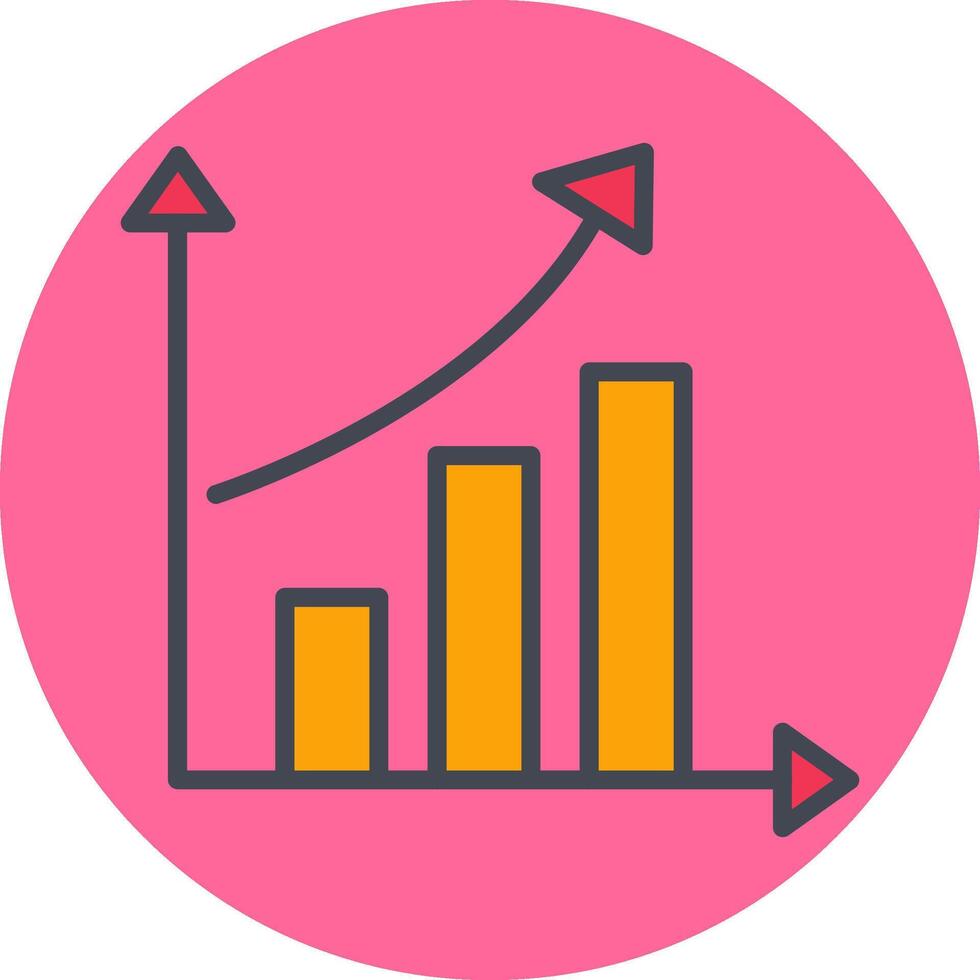 Rising Statistics Vector Icon