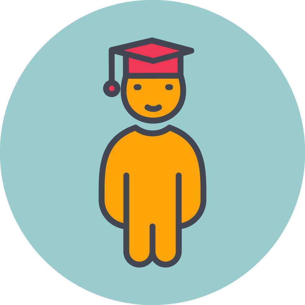 Graduate Student Vector Icon