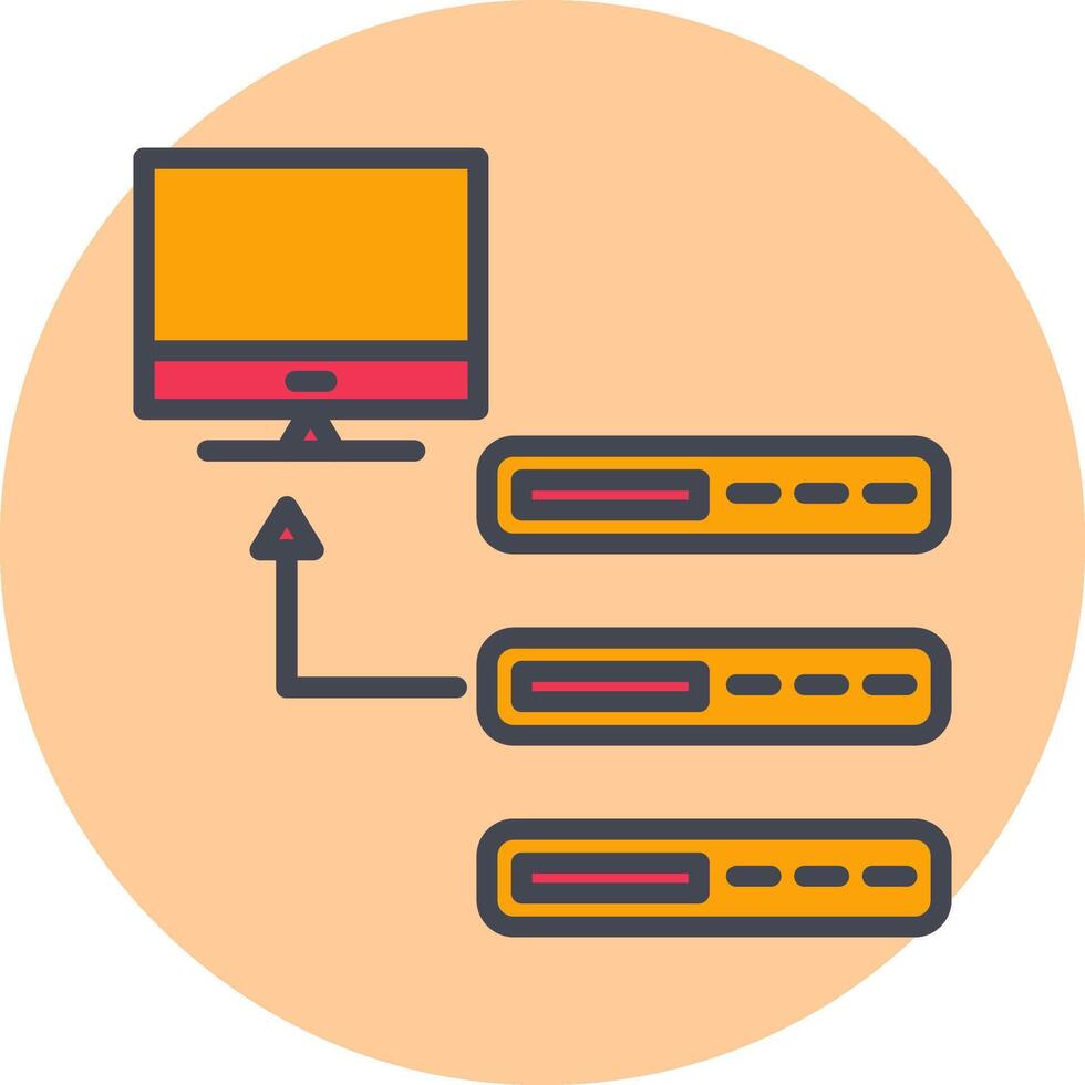 icono de vector de base de datos