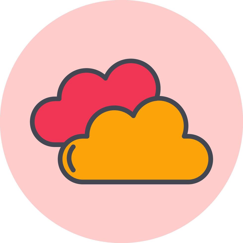 icono de vector de nube