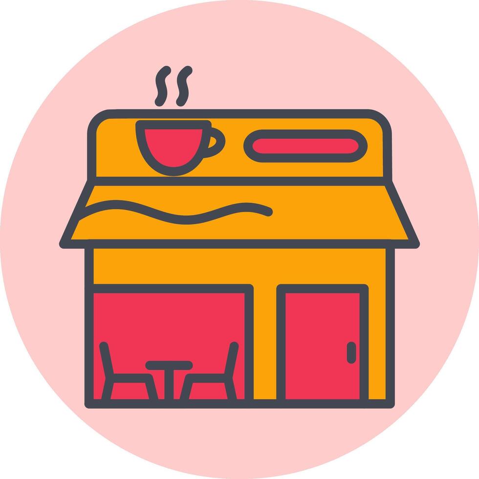 icono de vector de cafetería