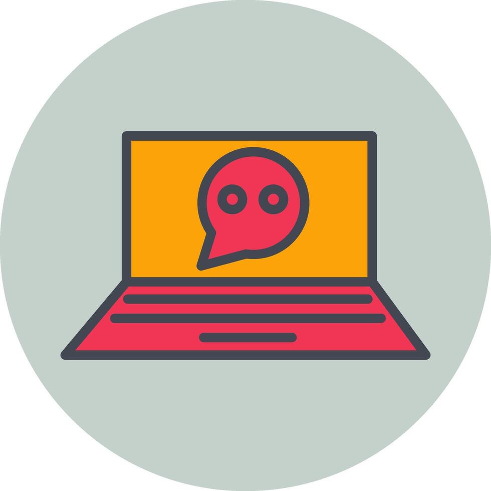Online Conversation Vector Icon