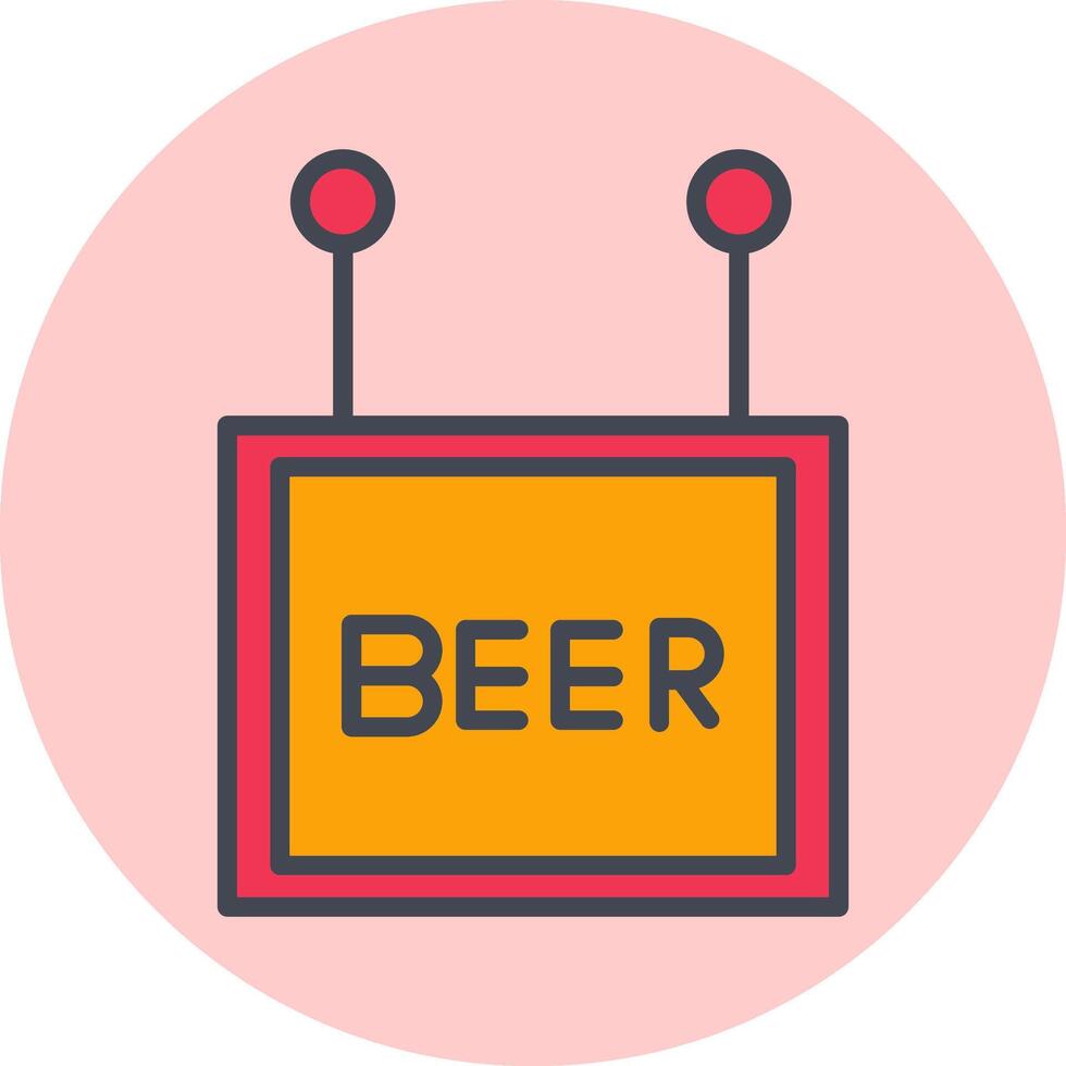 icono de vector de signo de cerveza