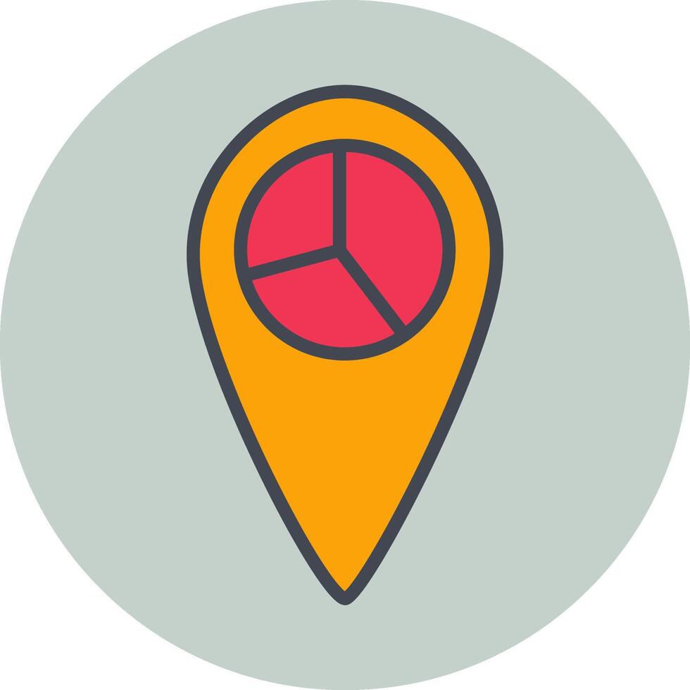 Location Statistics Vector Icon