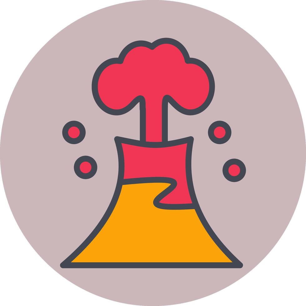 Volcano Vector Icon