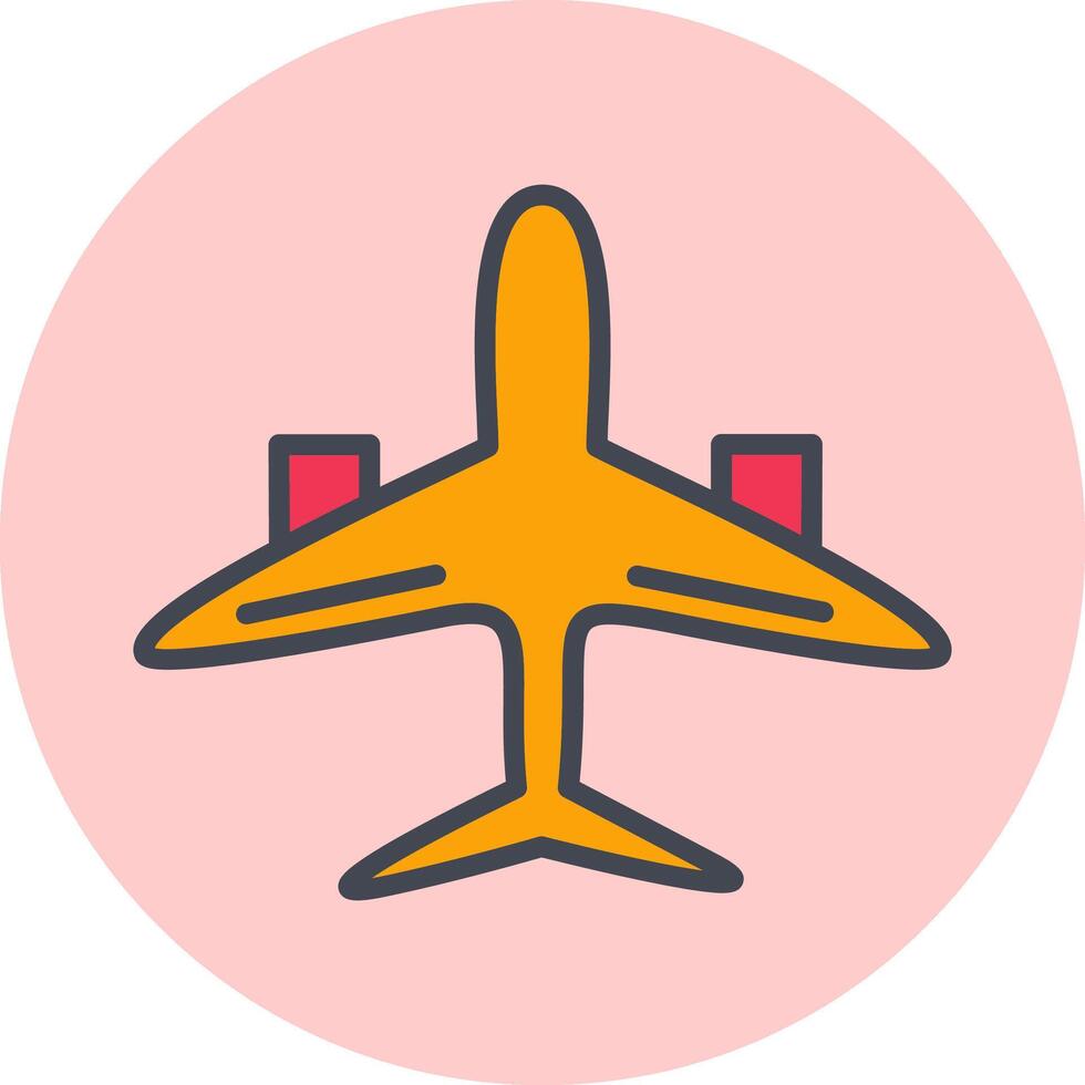 icono de vector de avión