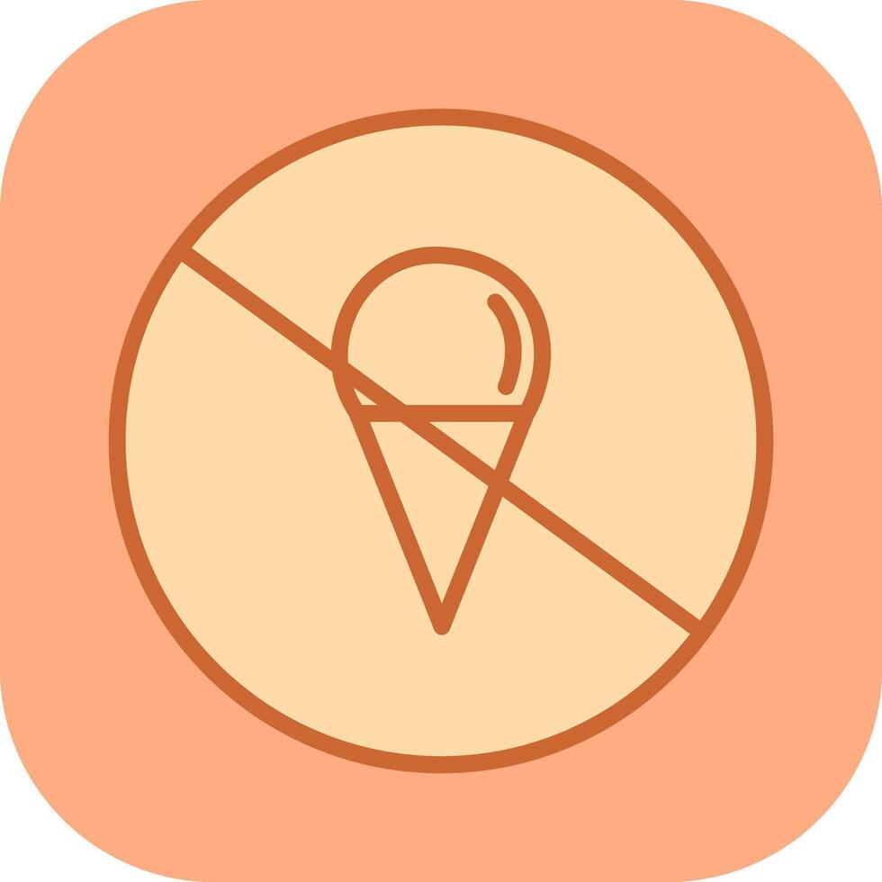 No Icecream Vector Icon