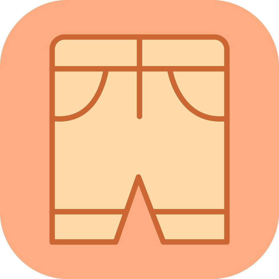 icono de vector de pantalones cortos