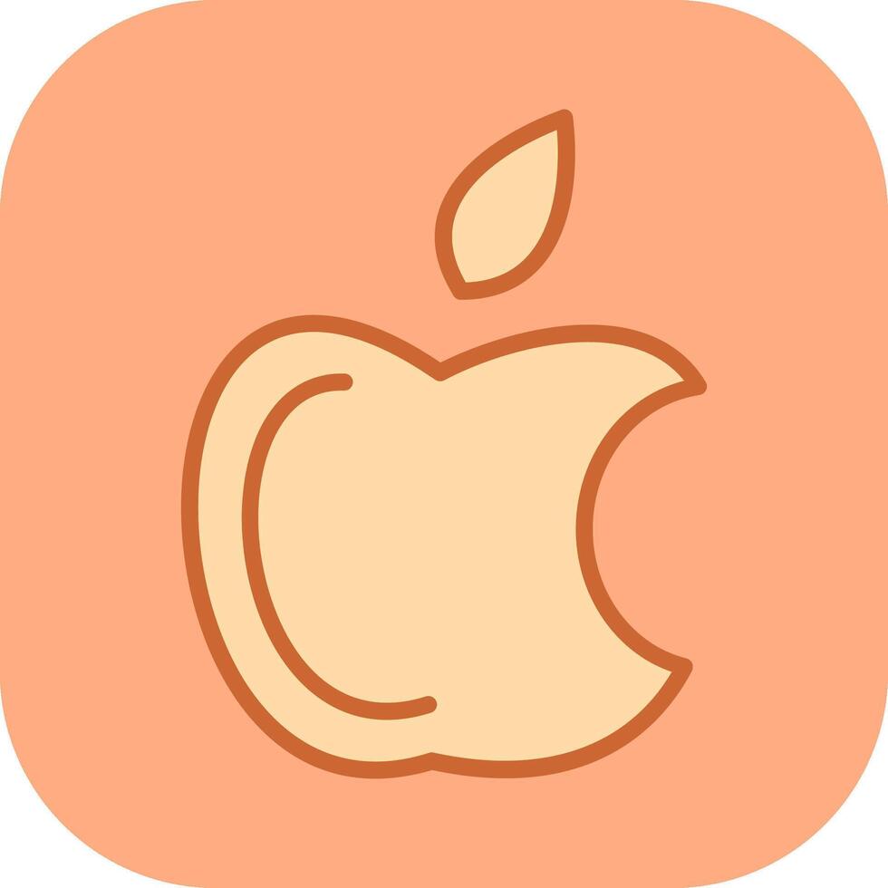 manzana logo vector icono