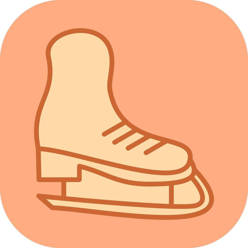 patines, vector, icono vector