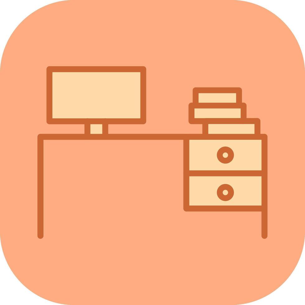 Study Desk II Vector Icon