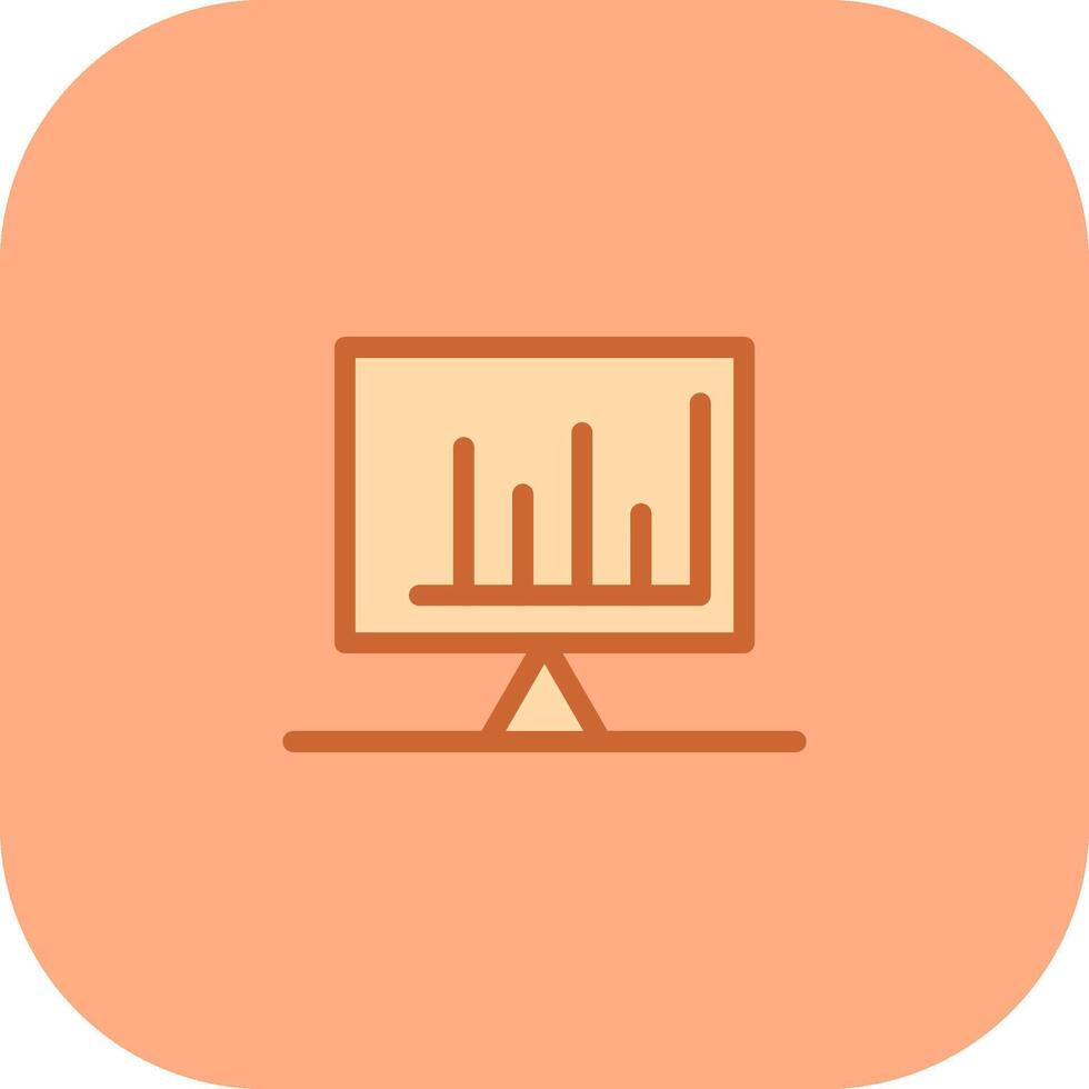 Checked Bar Graph Vector Icon