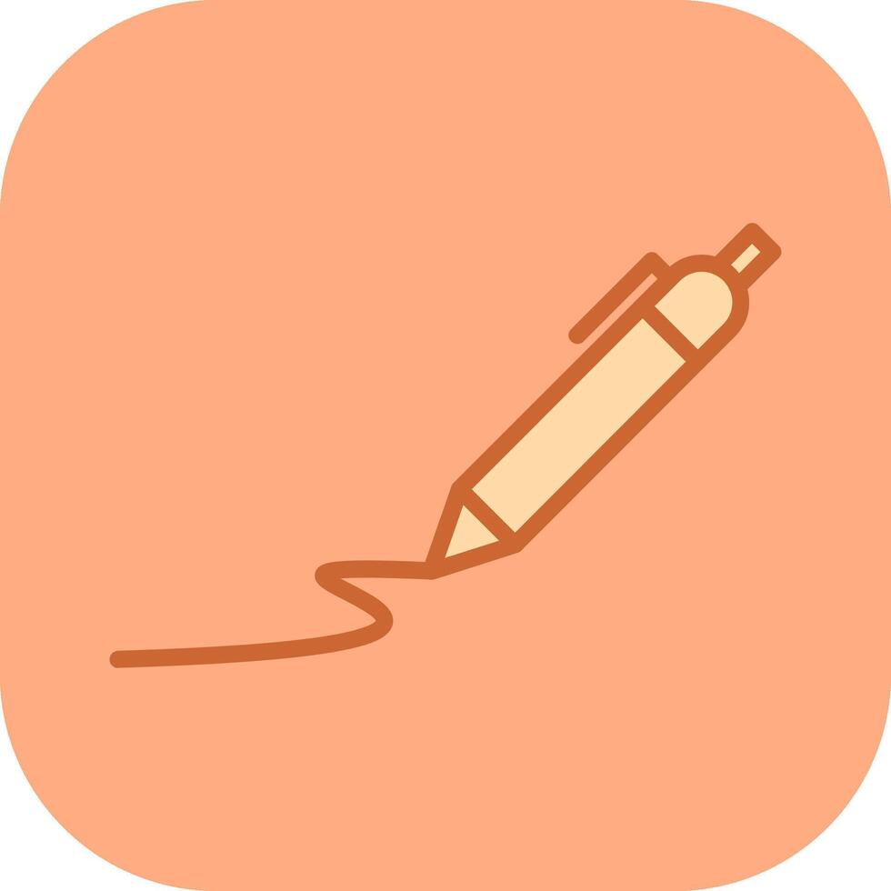 Draw Curve Vector Icon