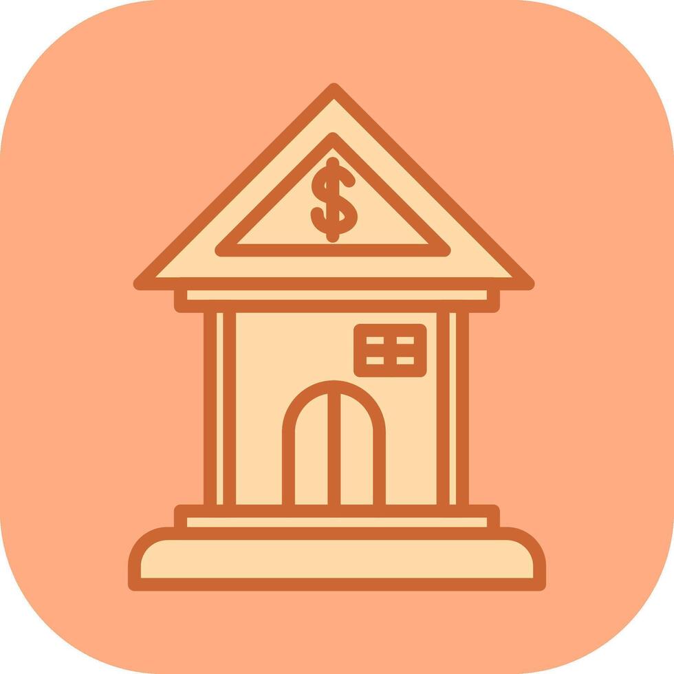 icono de vector de banco