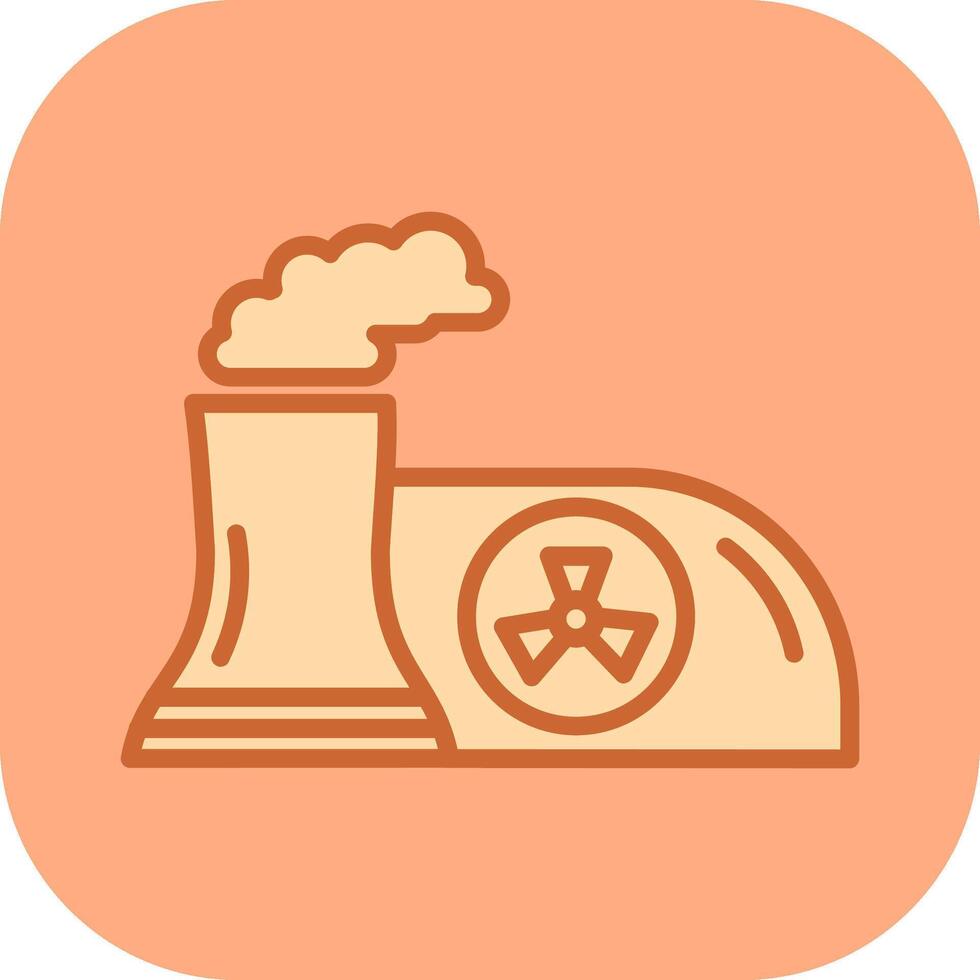 Nuclear Plant Vector Icon