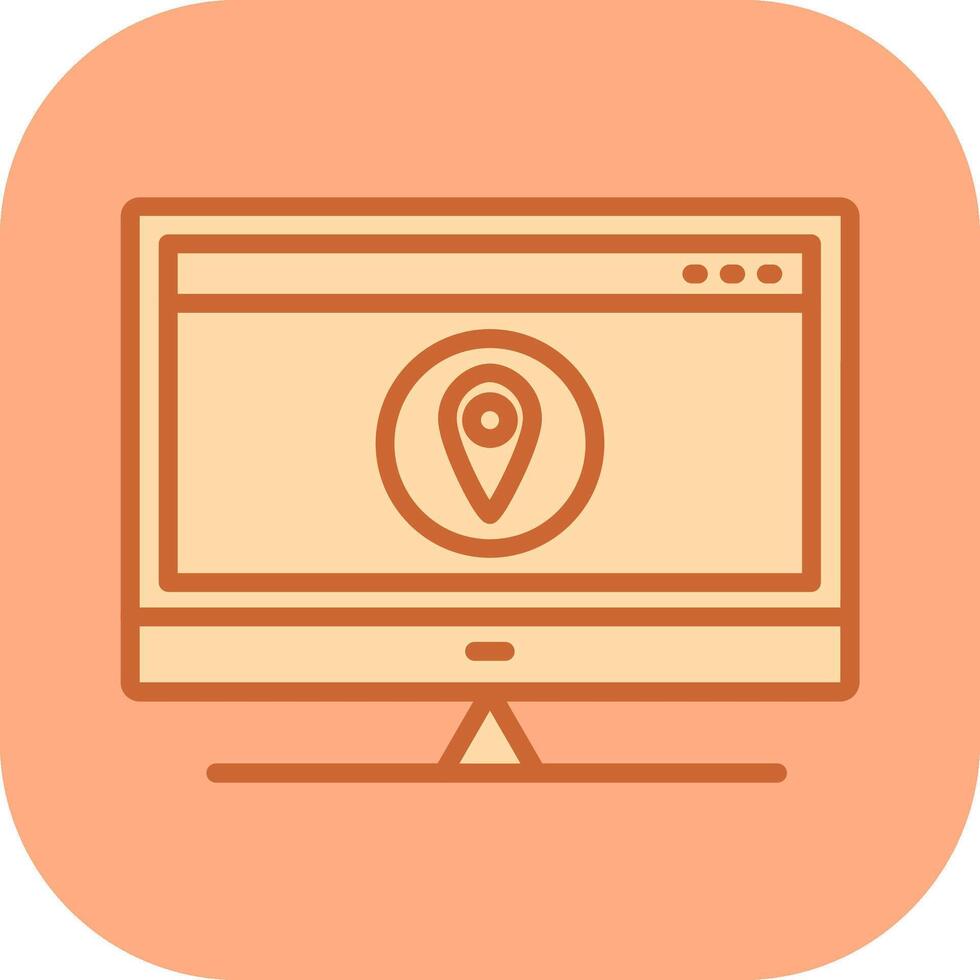 Location Web Advertising Vector Icon