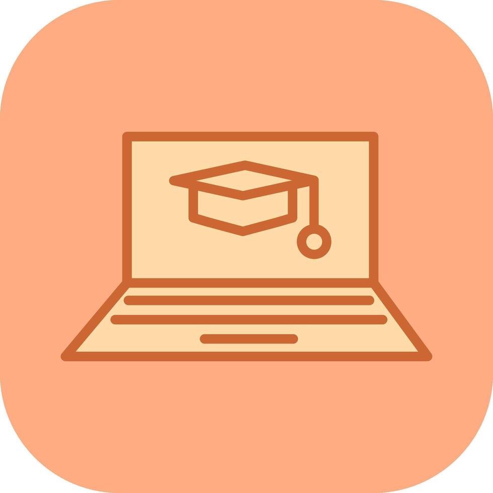 Online Degree Vector Icon