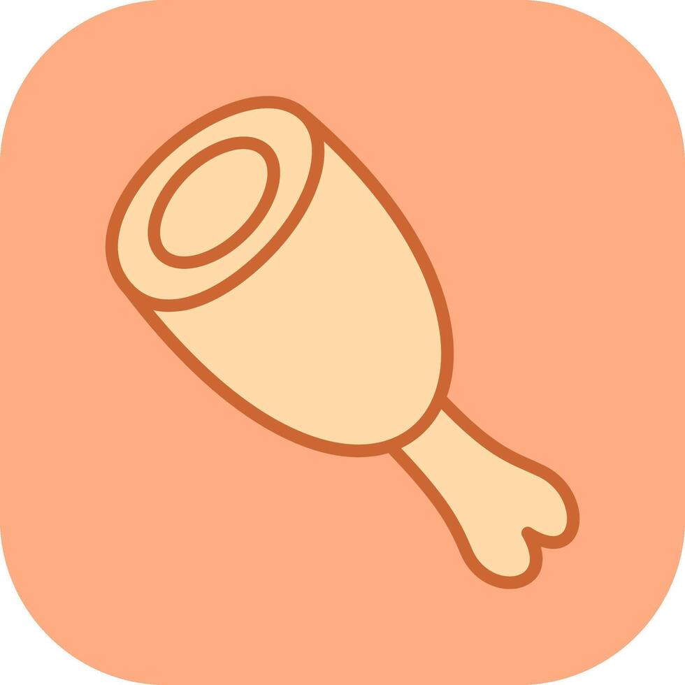 Cooked Ham Vector Icon