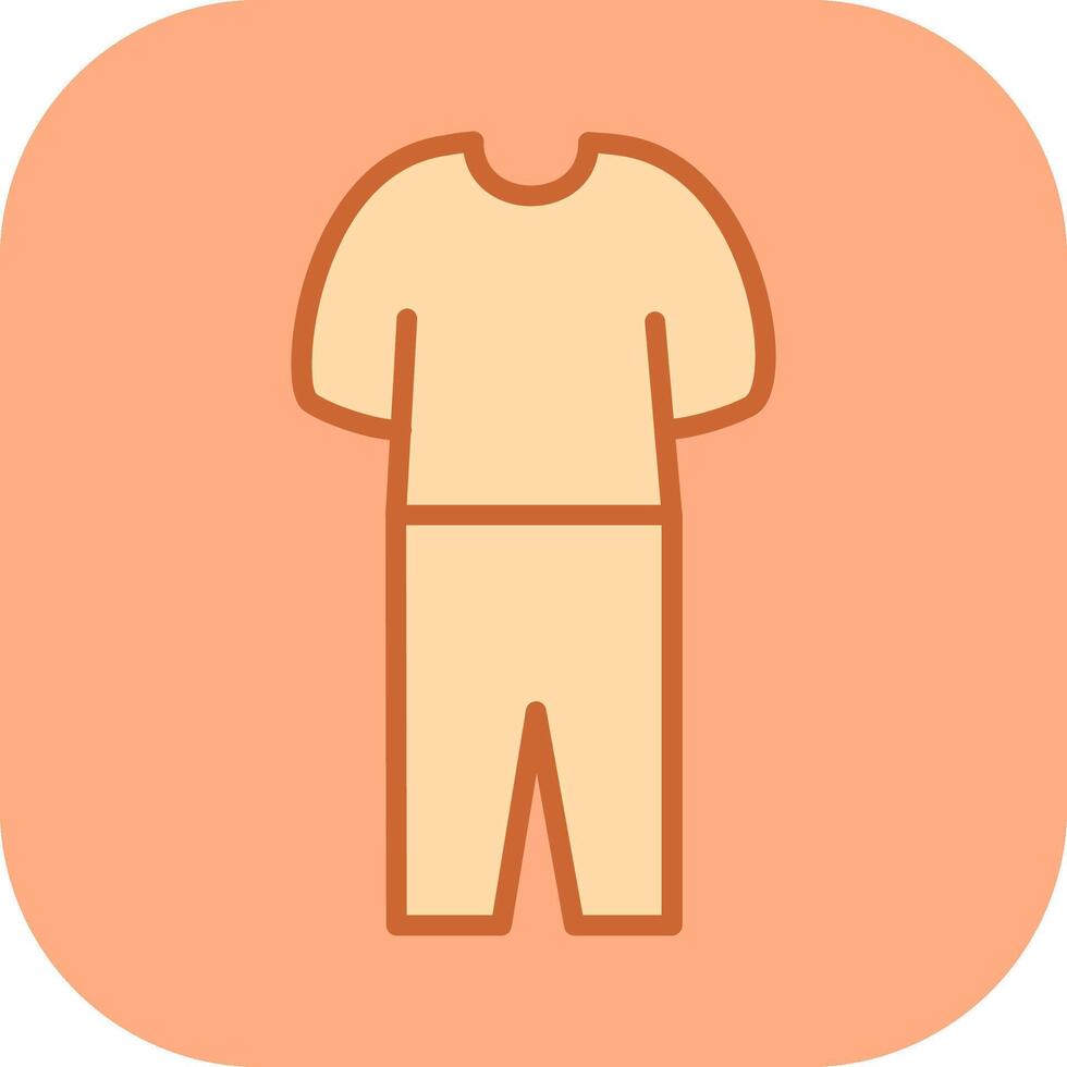 icono de vector de traje de pijama