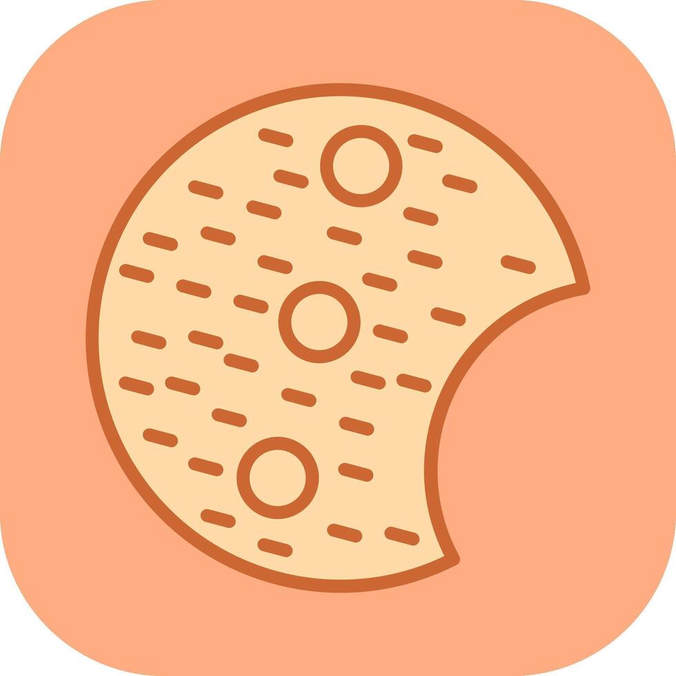 icono de vector de galleta