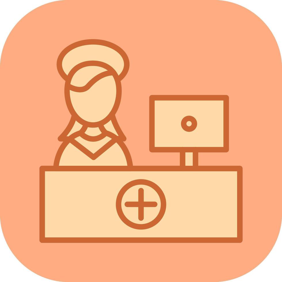 Hospital Reception Vector Icon