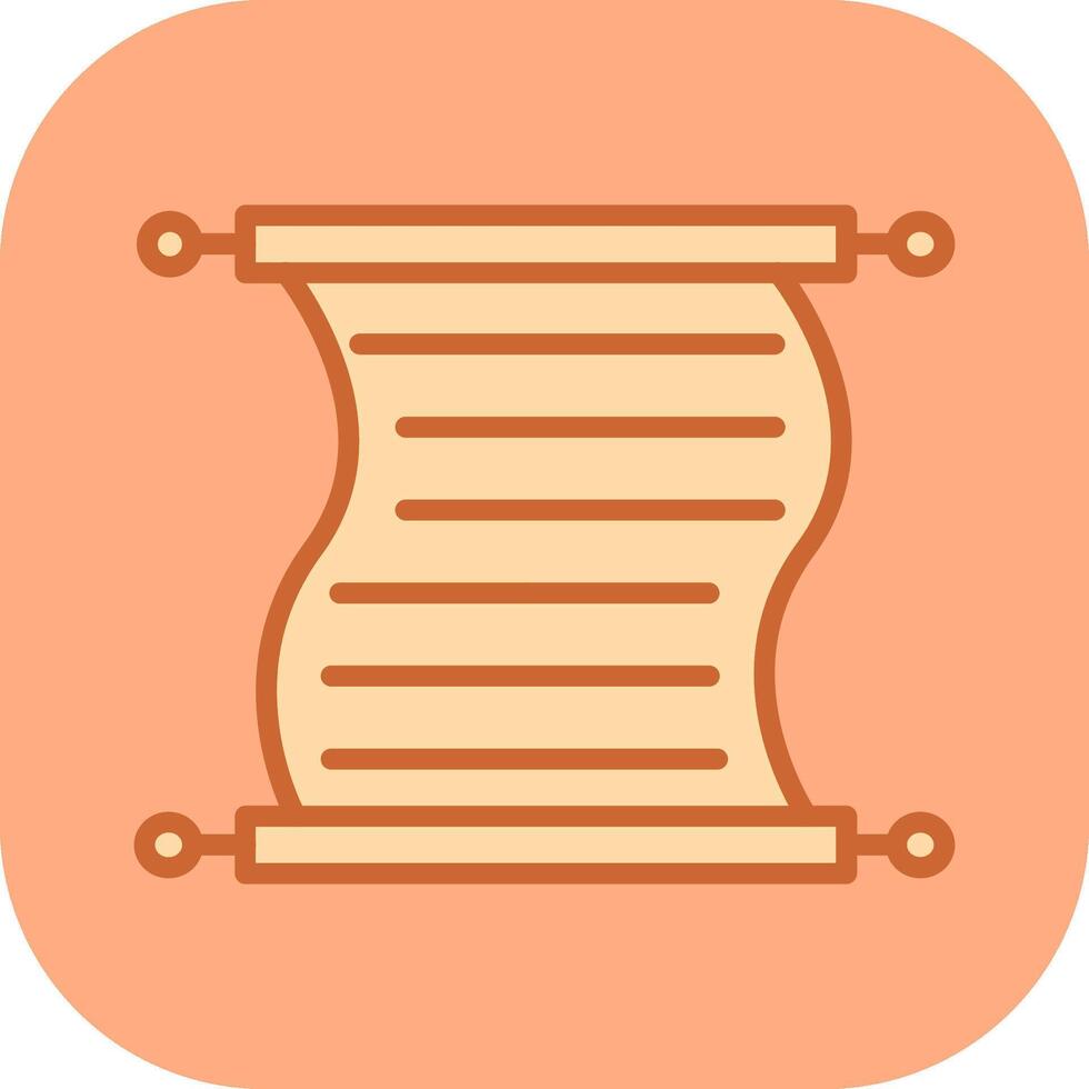 Scroll of Paper Vector Icon