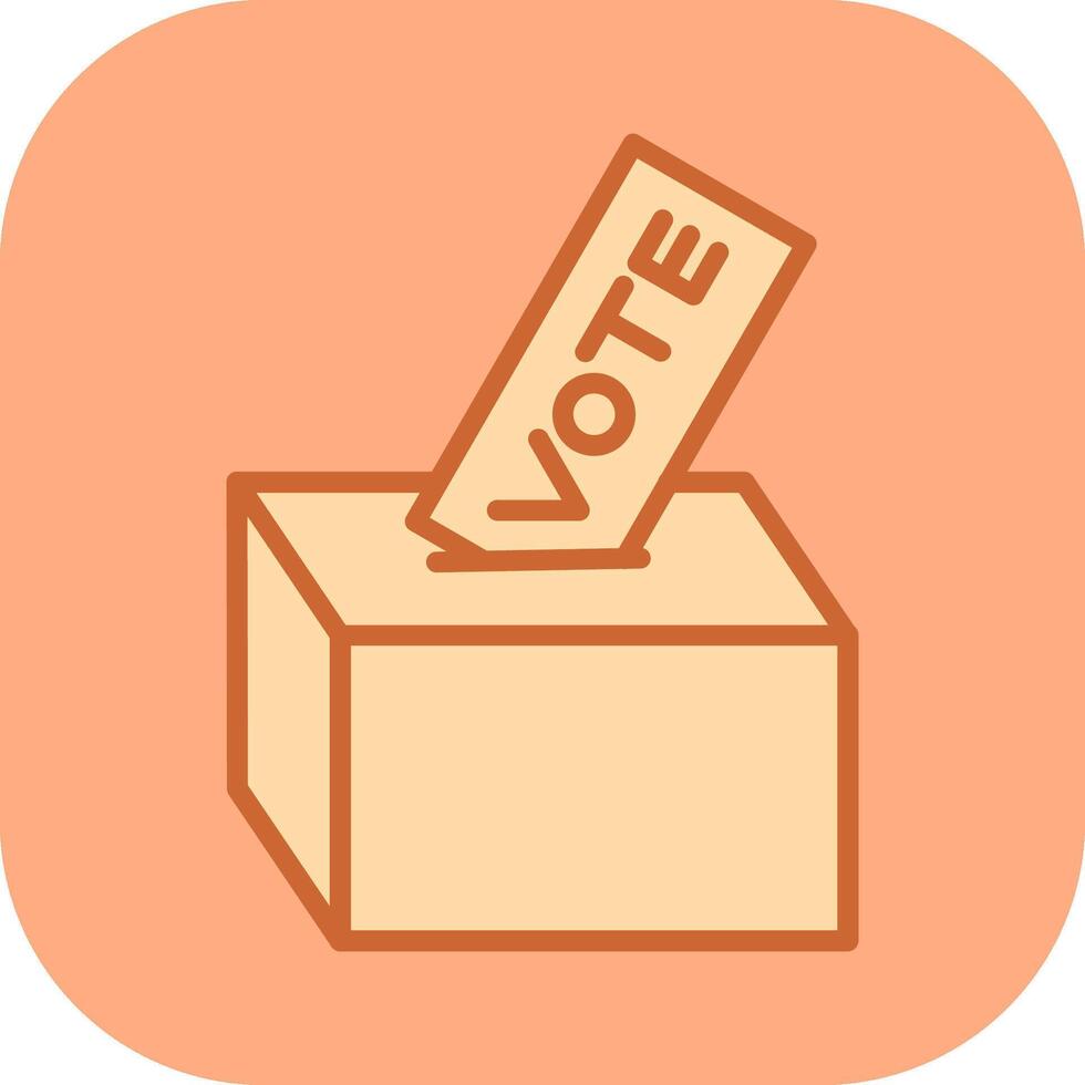 dando votar vector icono