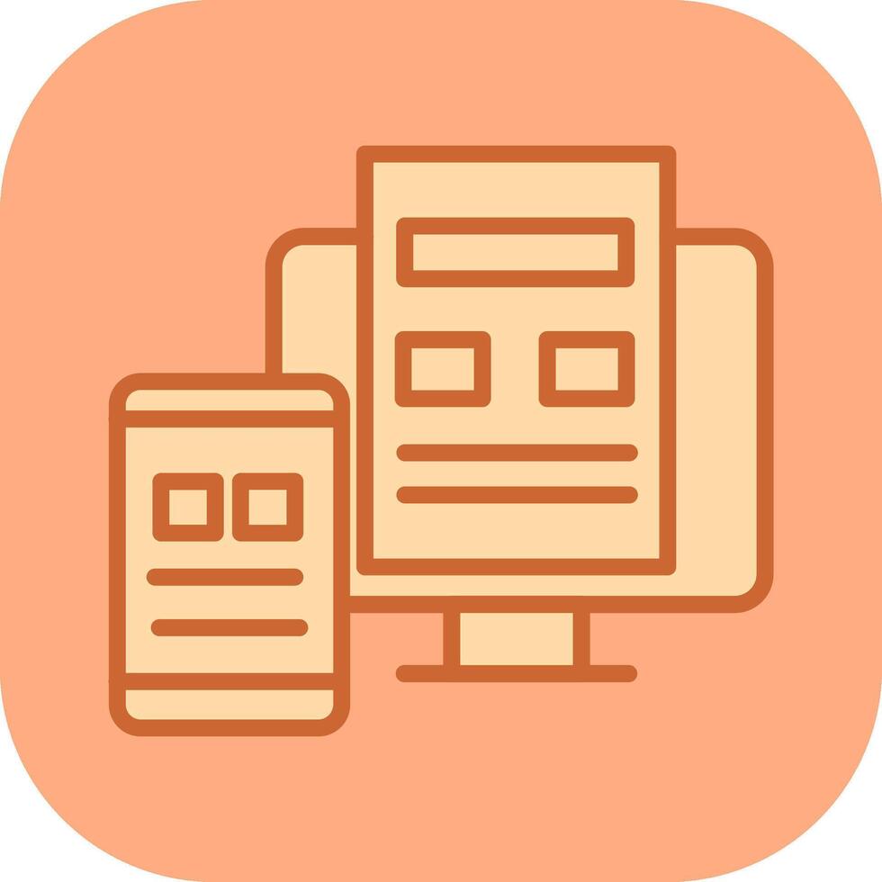 Adaptive Layout Vector Icon