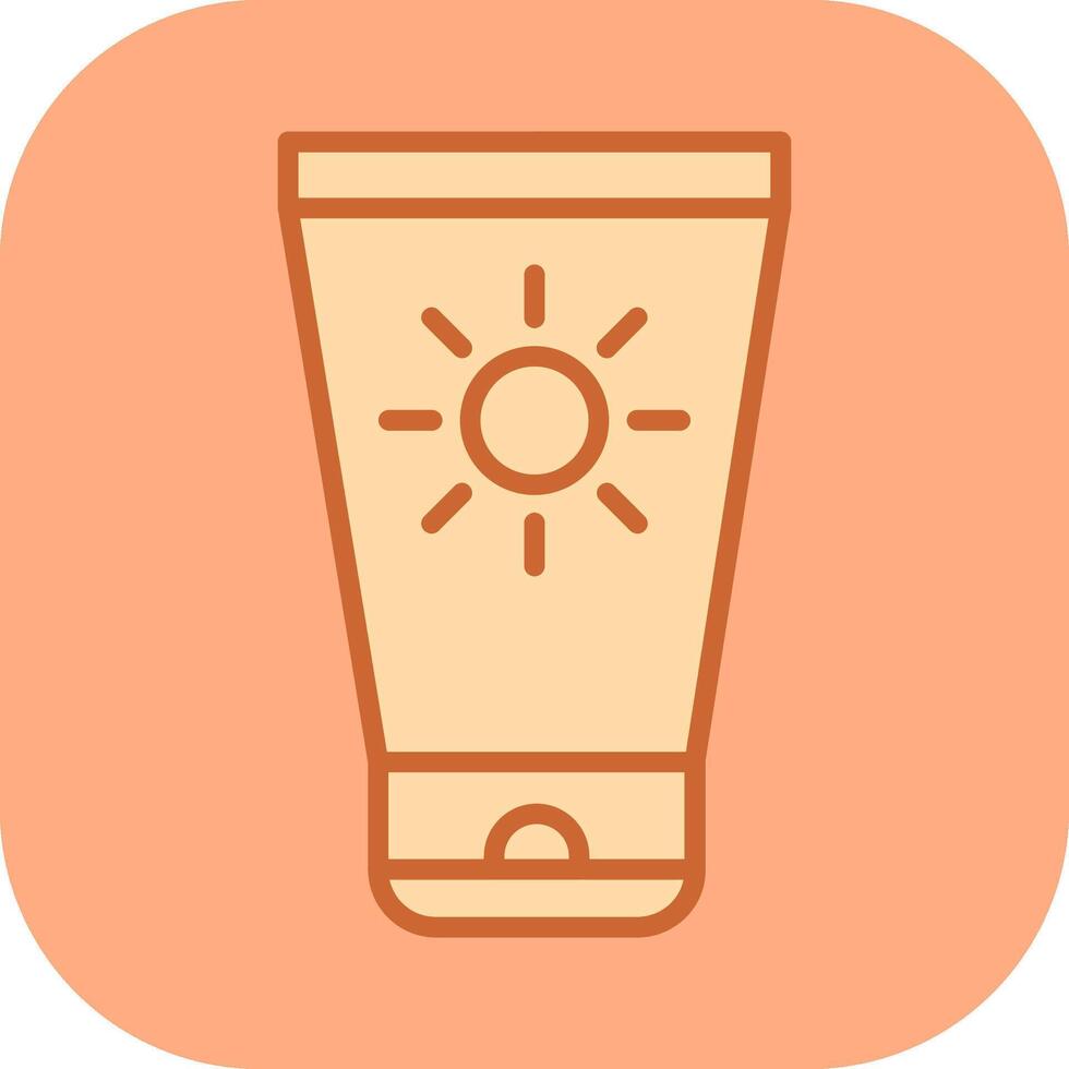 Sun Cream Vector Icon