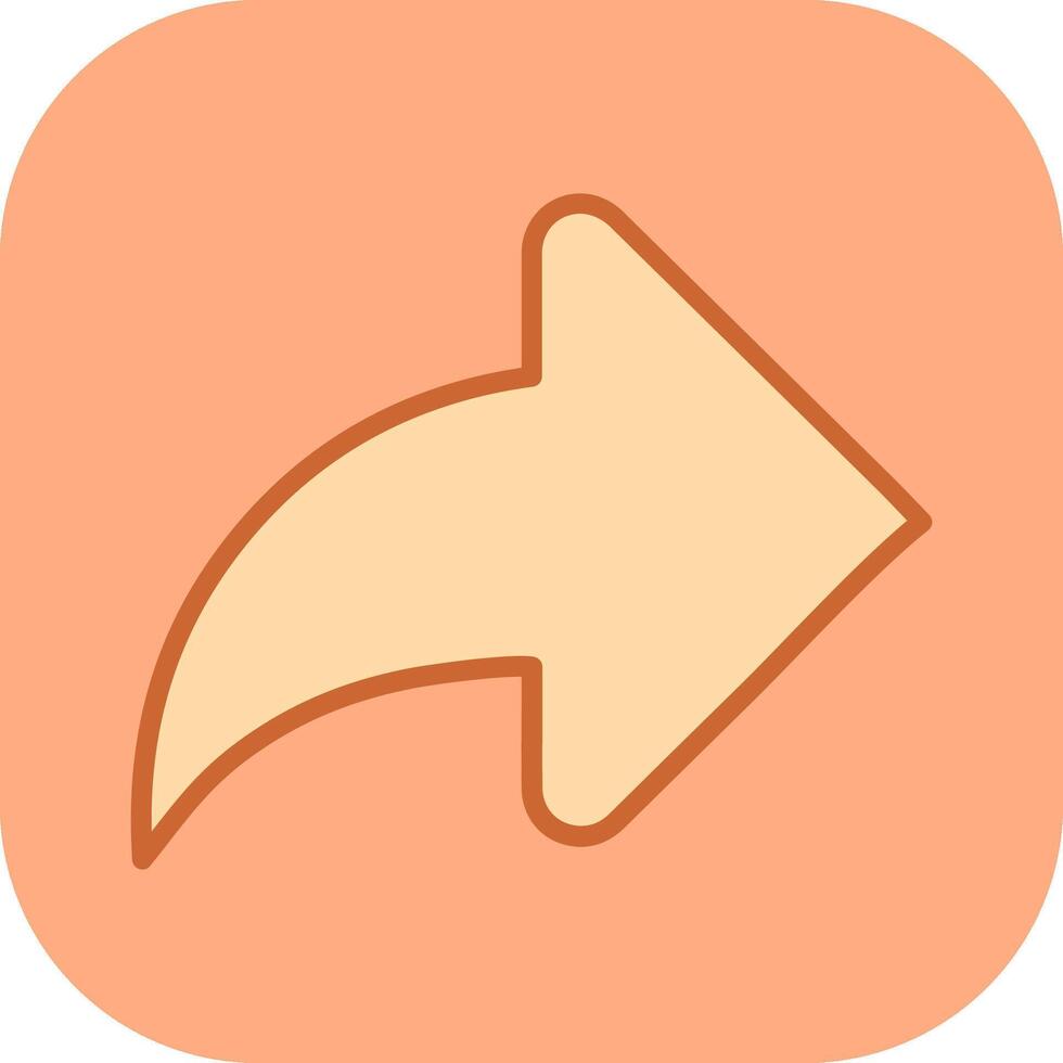Right Back Arrow Vector Icon