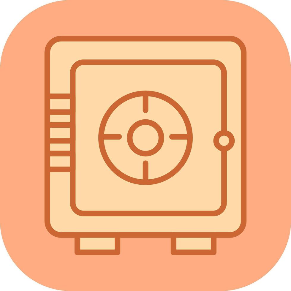 icono de vector de caja fuerte