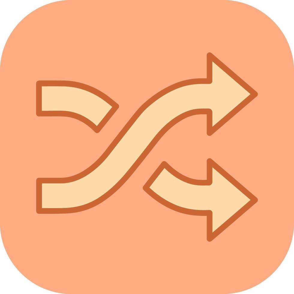 Shuffle Vector Icon