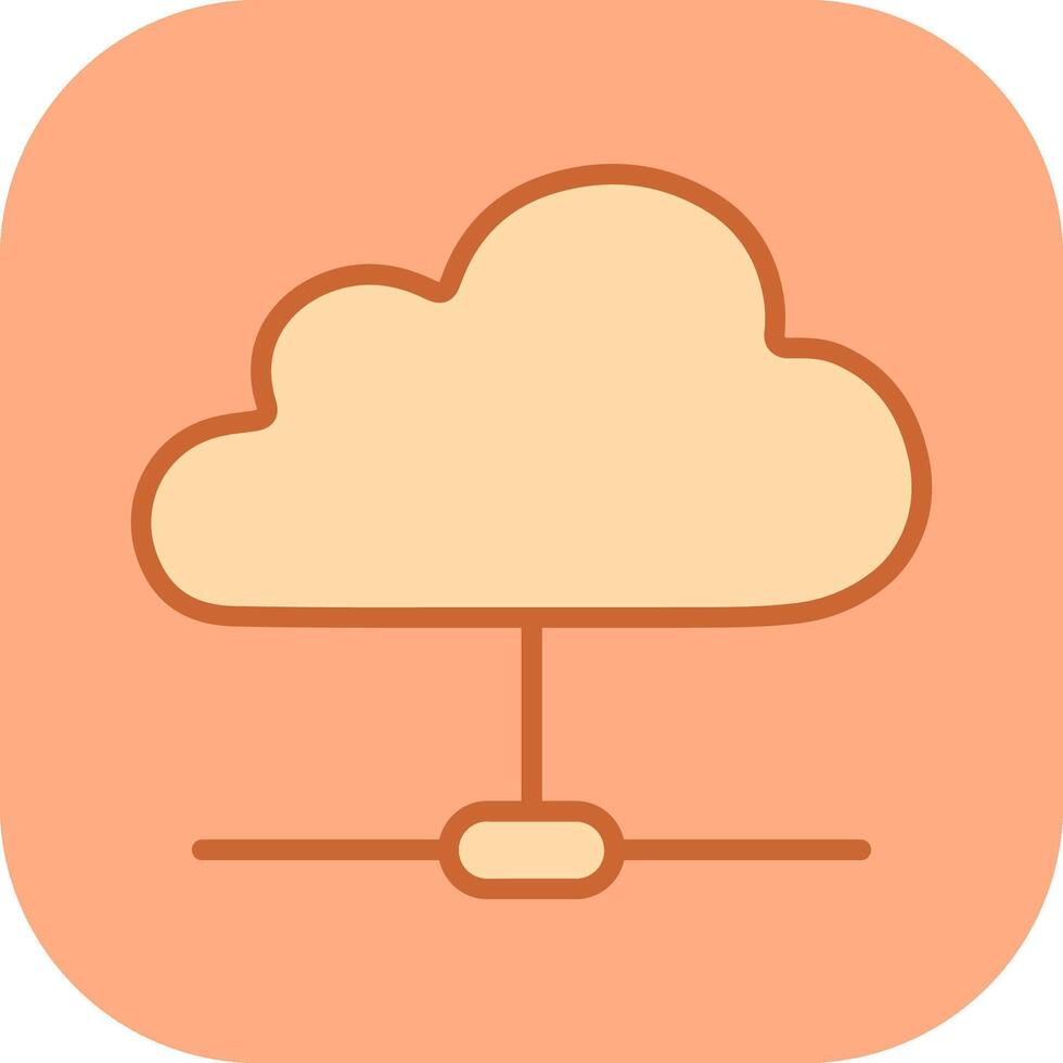 icono de vector de nube