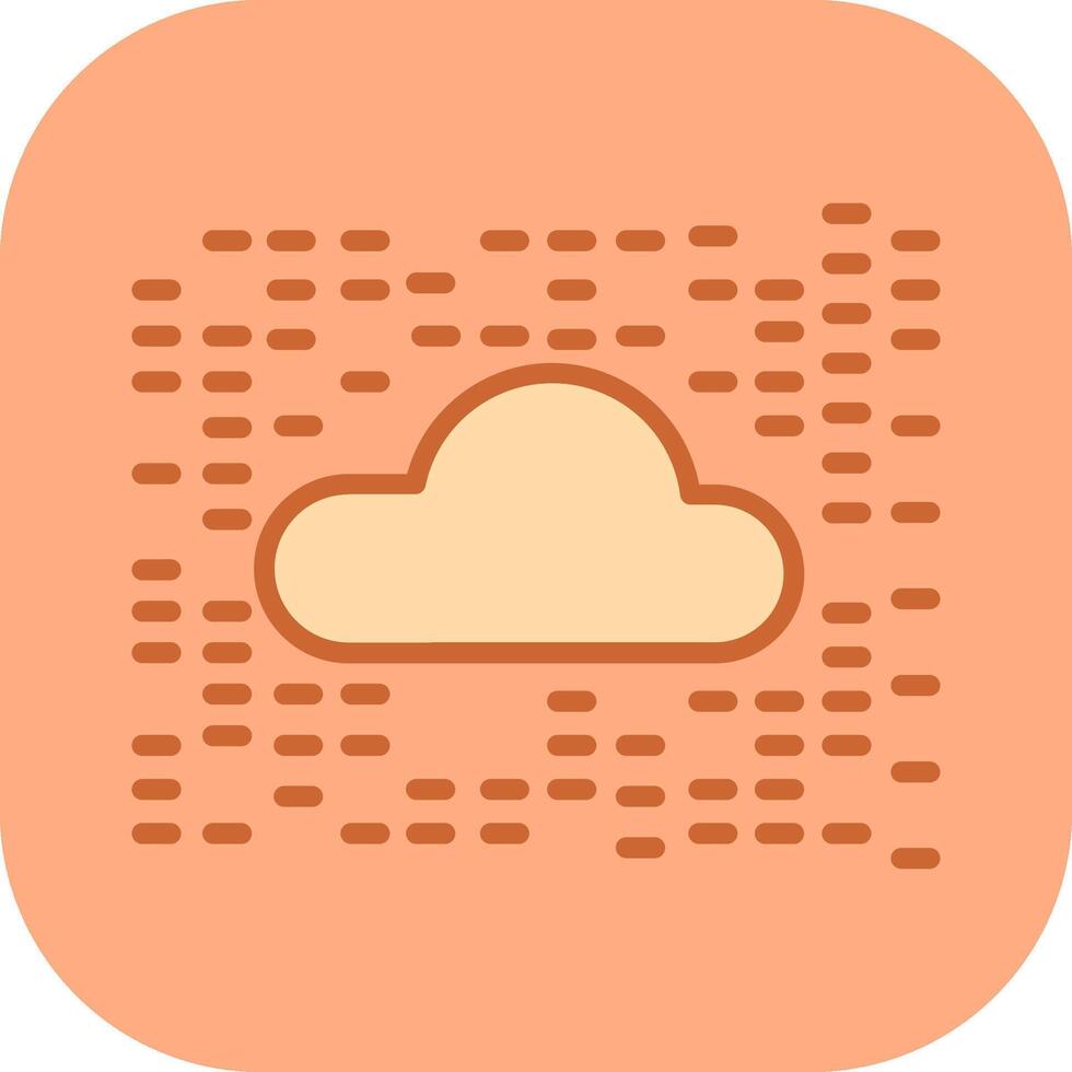 icono de vector de nube