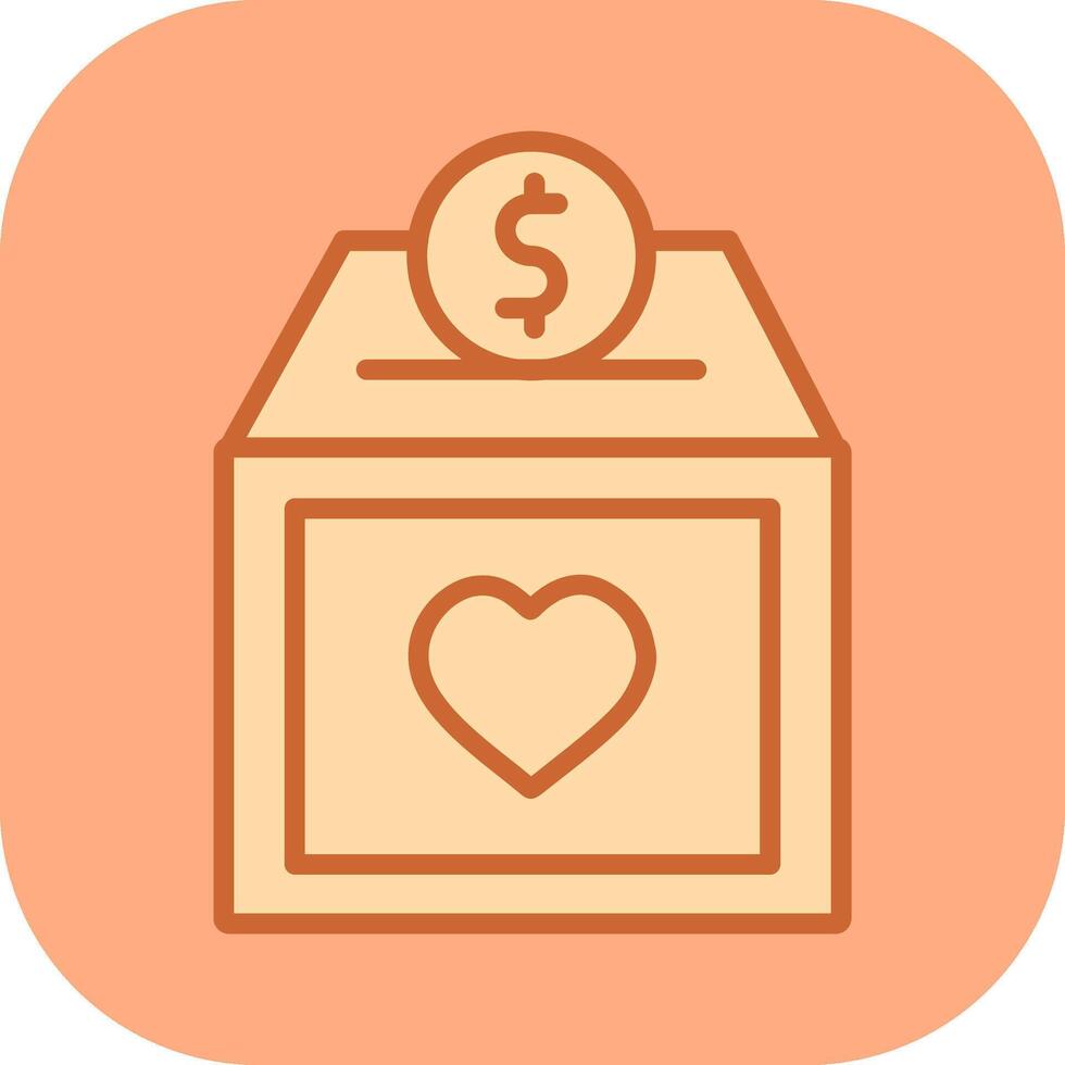 Charity Box Vector Icon