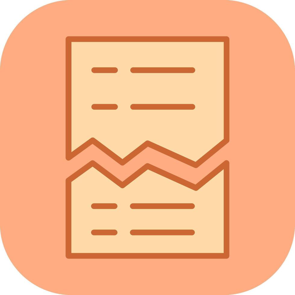 Corrupted List Vector Icon