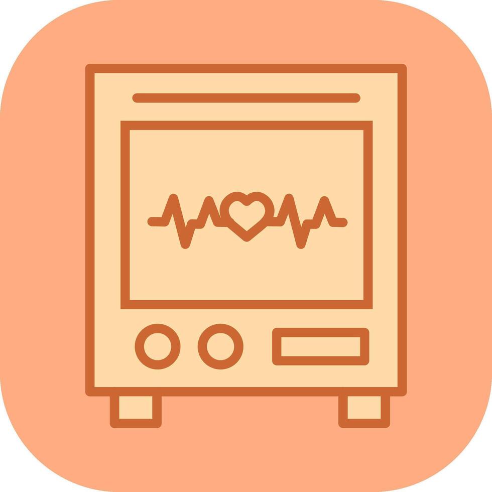 Heart Rate Machine Vector Icon