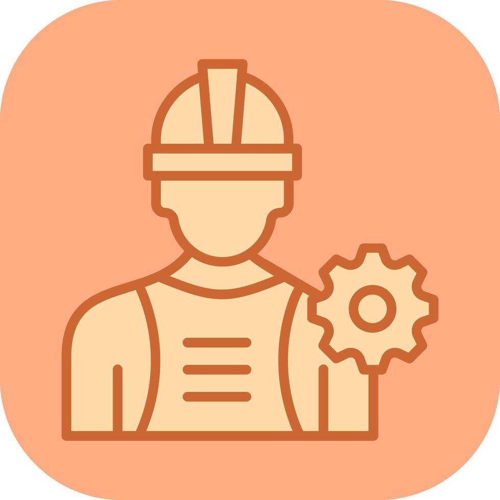 industria trabajador yo vector icono