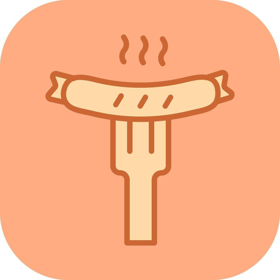 Sausage Vector Icon