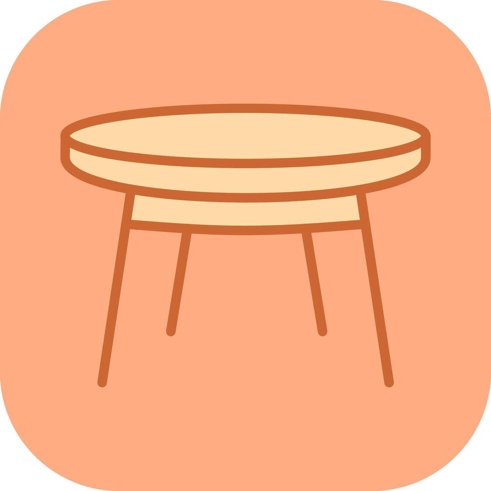 Small Table Vector Icon