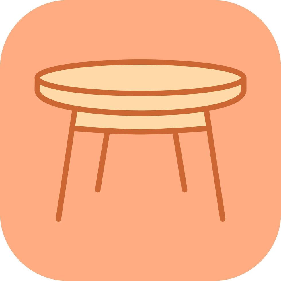 Small Table Vector Icon