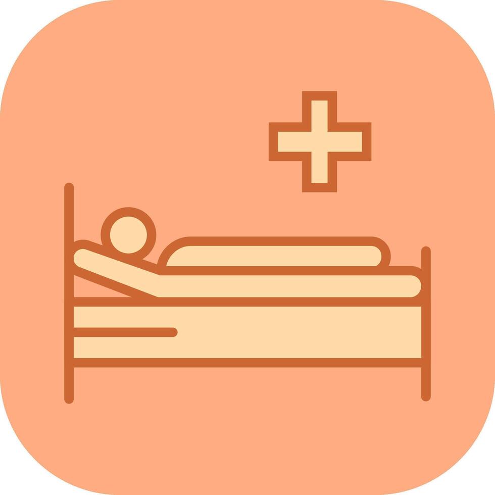 Patient Bed Vector Icon