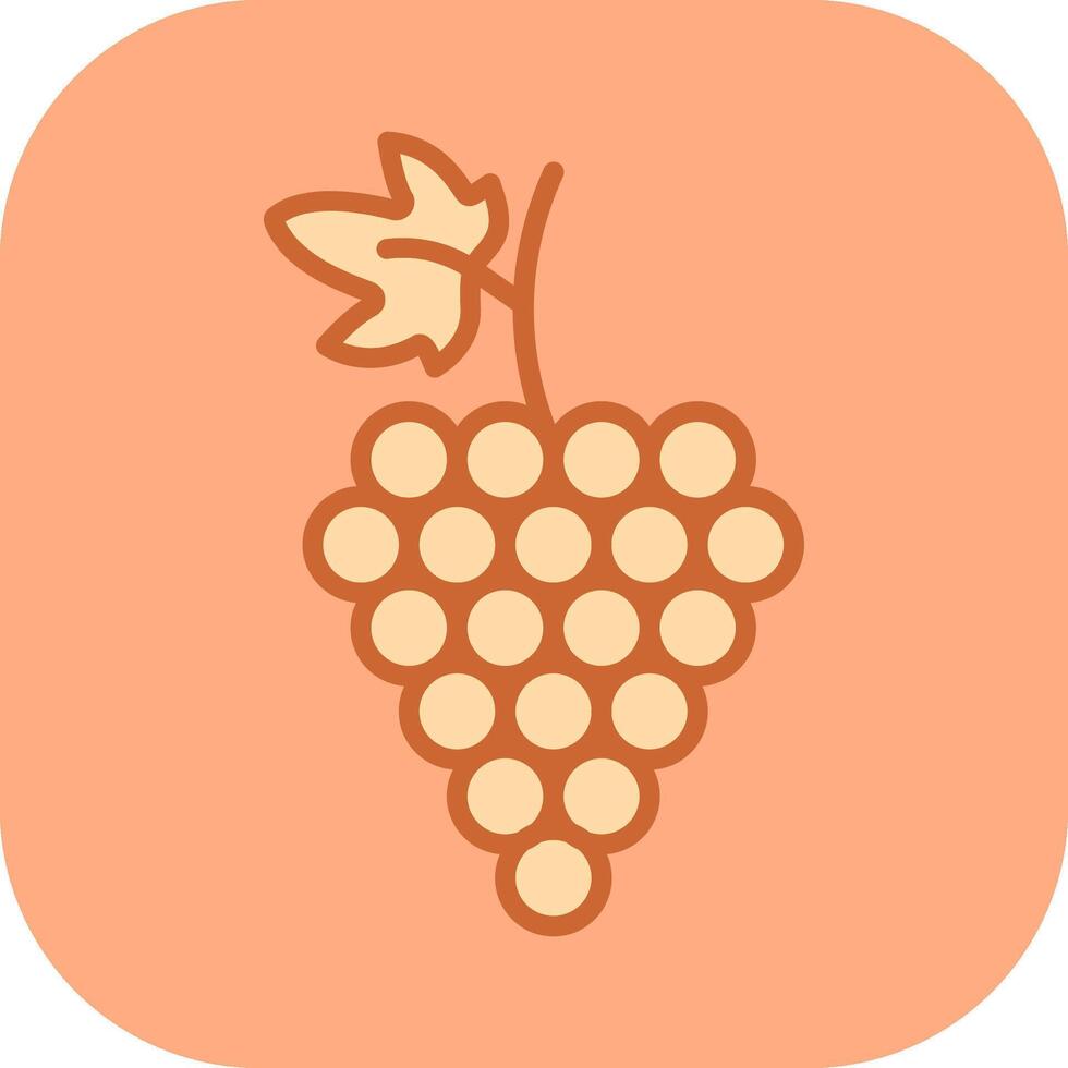 icono de vector de uvas