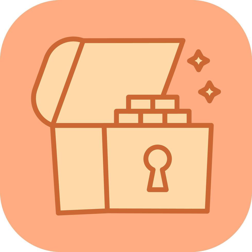 Open Treasure Box Vector Icon