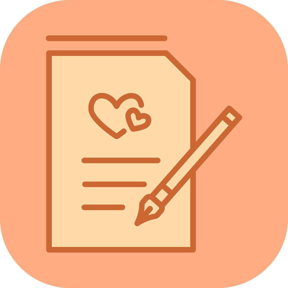 Marriage Contract Vector Icon