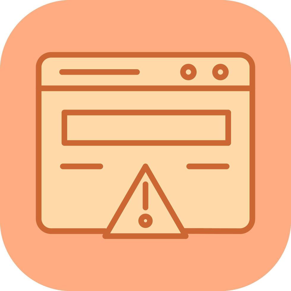 Web Error Vector Icon