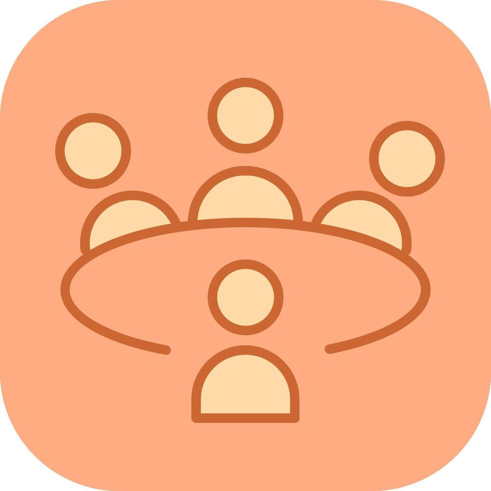 Conference Table Vector Icon