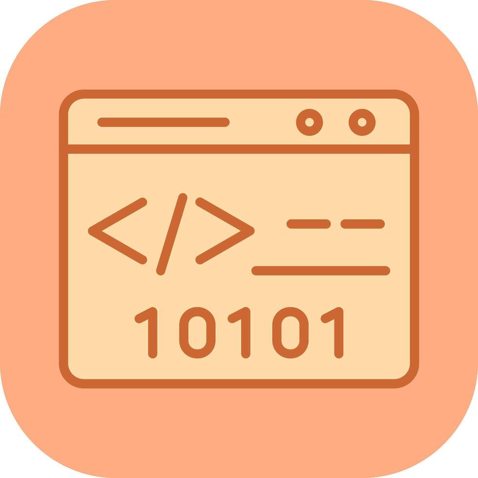 Binary Website Vector Icon